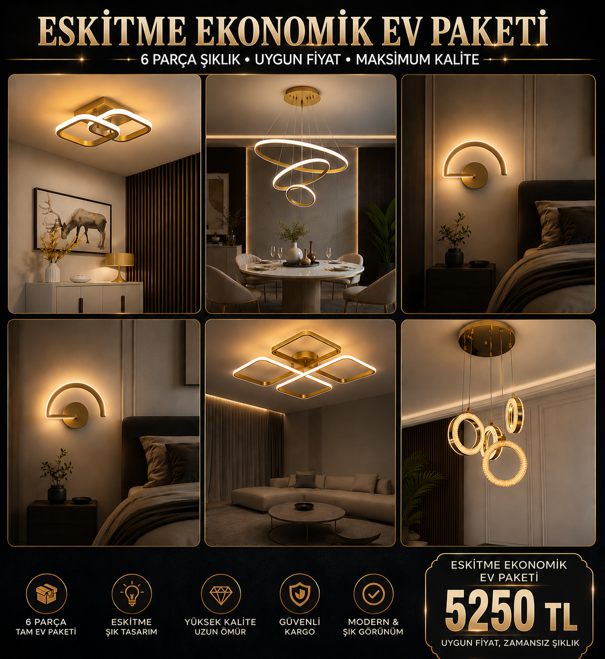 Eskitme Ekonomik Paket 6 Parça