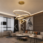 Saturn Gold 4'lü Yeni Ultra Süper Beyaz Ledli Avize