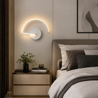 Zigo Beyaz Mimari Modern Ledli Aplik Beyaz Led (Pilli Değildir)