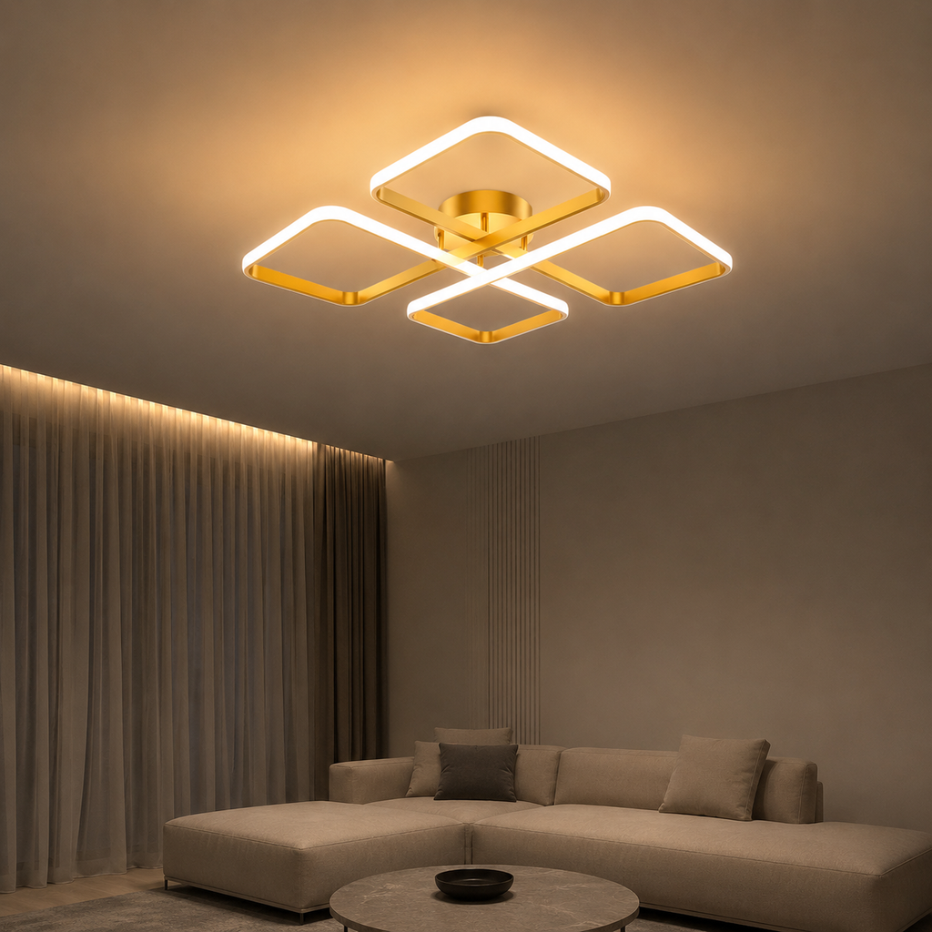 March Plafonyer Eskitme Avize 3 Renk Kumandalı Gece Modlu Salon Avizesi