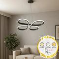 Güneş Modern Lüx Siyah Sarkıtma Ultra Power 3 Renk Led'li Avize
