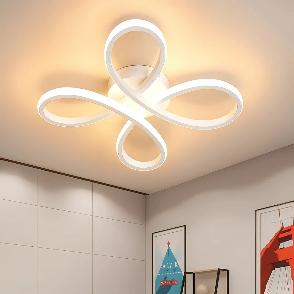 Güneş Modern Lüx Beyaz Plafonyer Ultra Power Beyaz Led'li Avize